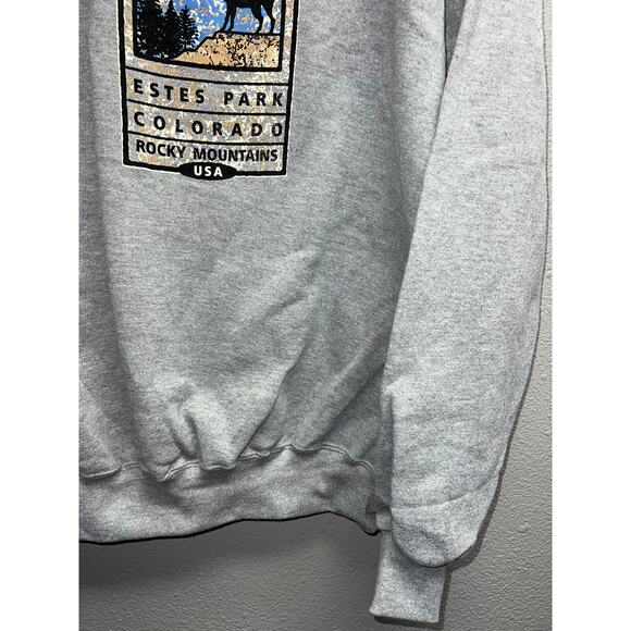 Vintage Estes Park Sweatshirt Colorado Rocky Mountain Crewneck Jerzees 90s XL - Picture 4 of 9